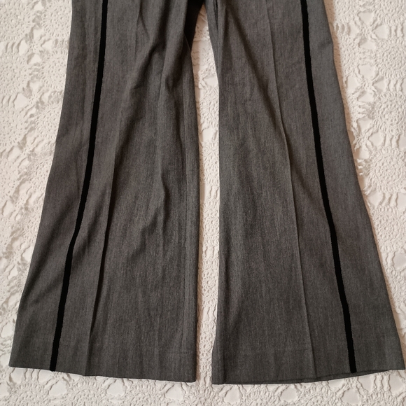 Anthropologie Gray Wide Leg Pants - Picture 2 of 9